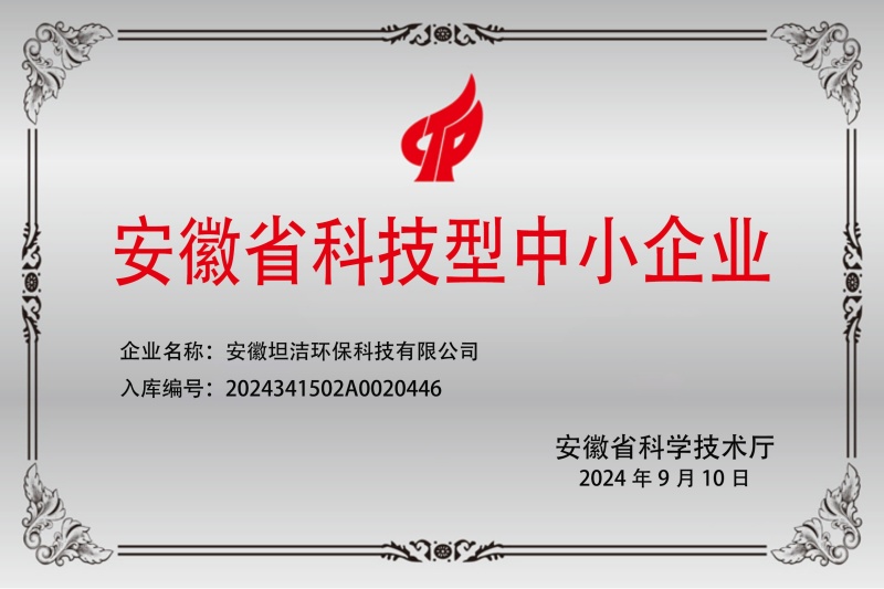 武威安徽科技型中小企业证书